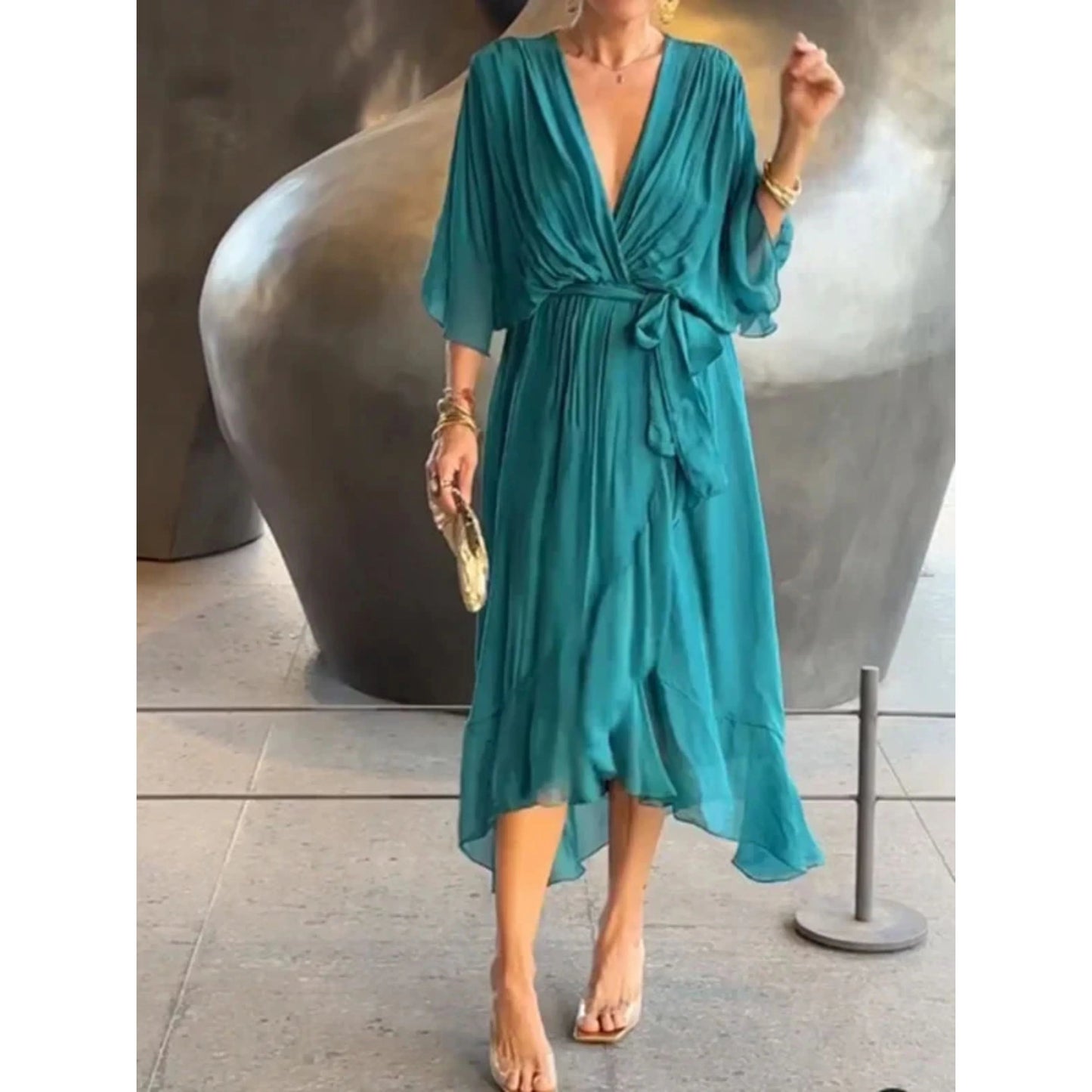 Annabelle | Vestido Cruzado – Corte Ligero y Fluido