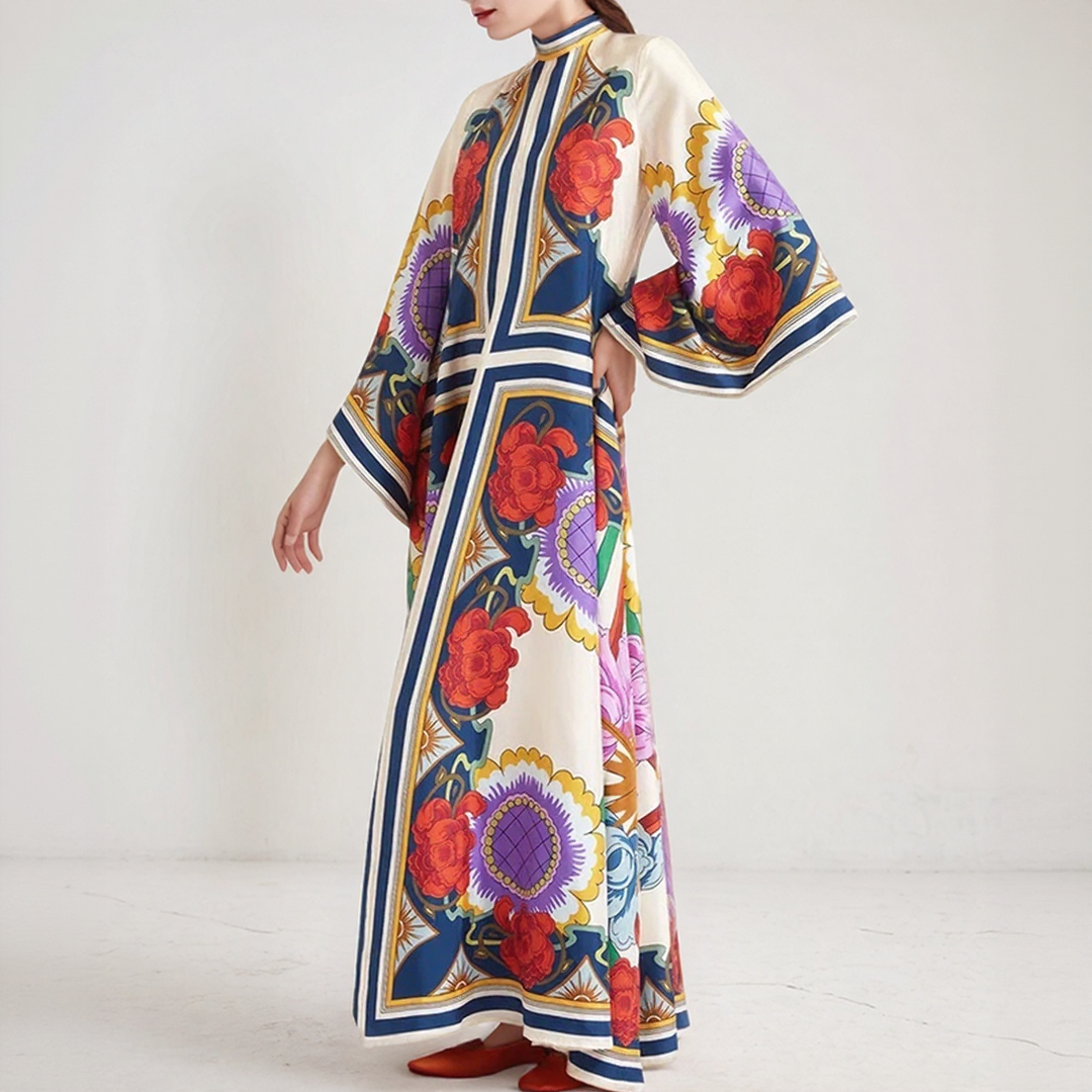 Djamila | Maxiklänning Kaftan Bohem – Avslappnad och Flödande Elegans
