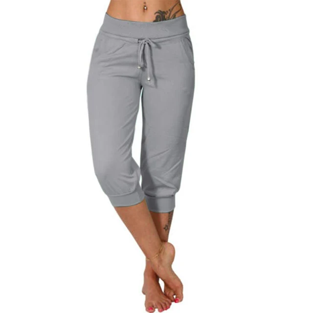 Delphine | Pantaloni a Capri con Cordon de Serrage e Vita Elastica