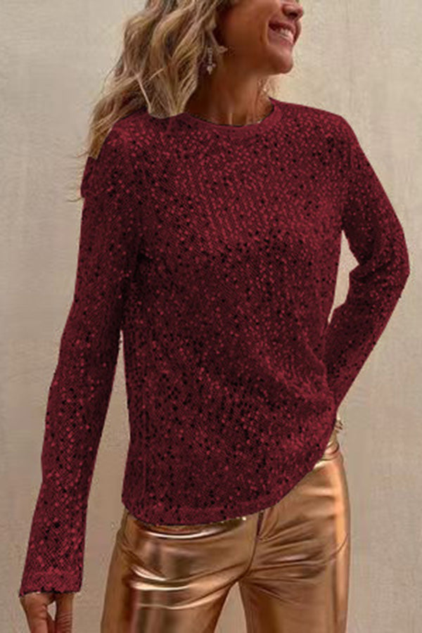 Maylis | Alto Elegante Con Lentejuelas