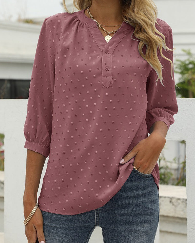 Janine | Klassische Bluse für Damen – Elegante Lässigkeit für den Alltag