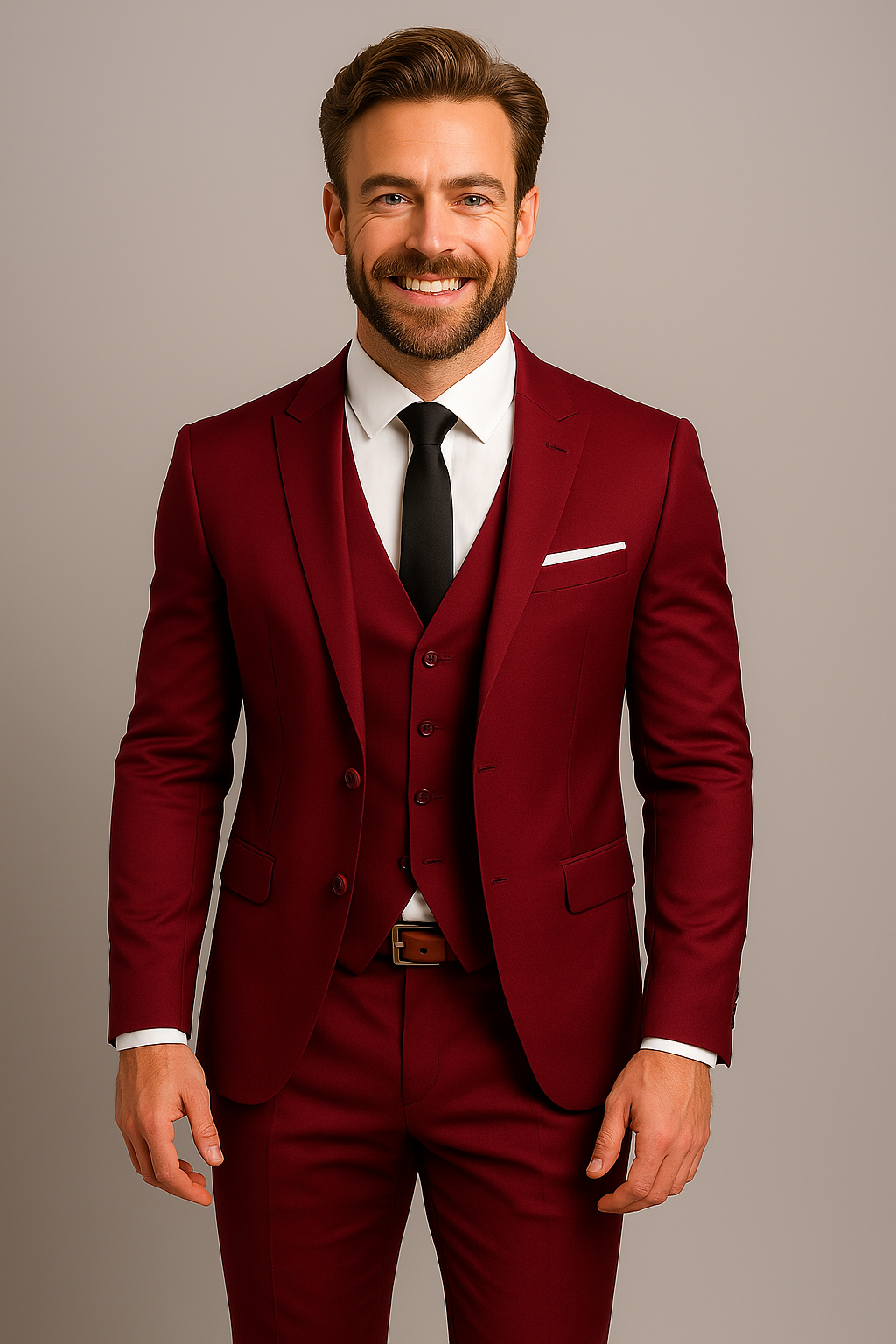 Emory | Elegant Slim Fit Three-Piece Men's Suit