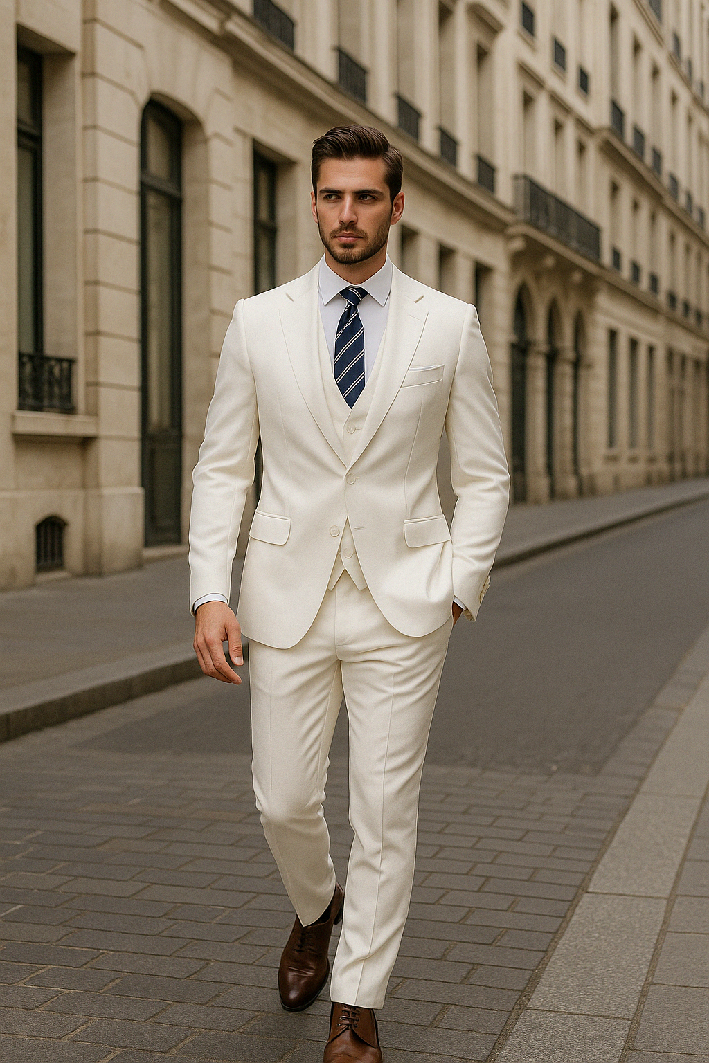 Neíl | Pánský oblek na míru třídílný – Elegantní styl