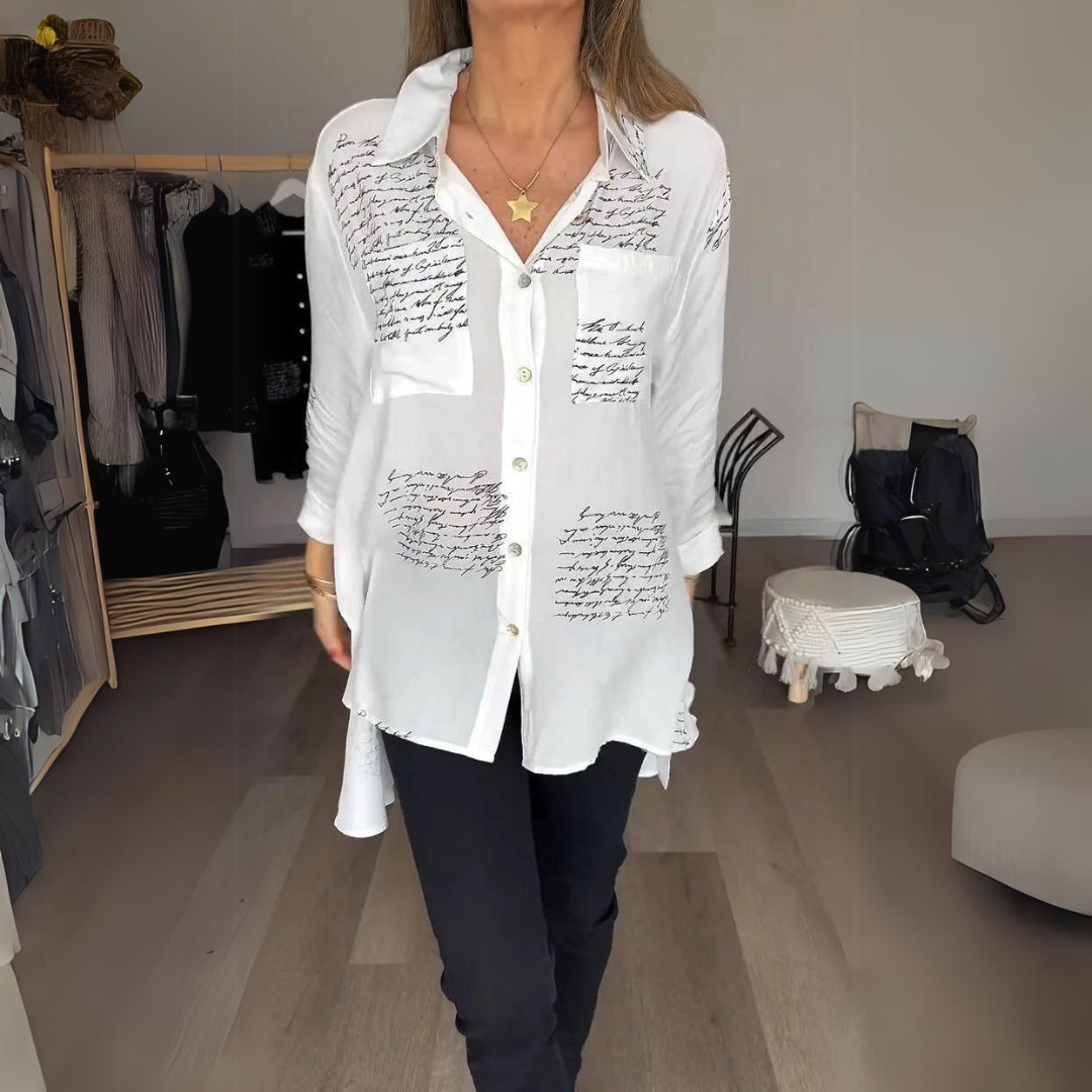 Sophie | Elegant Summer Shirt – Artistic and Modern Touches