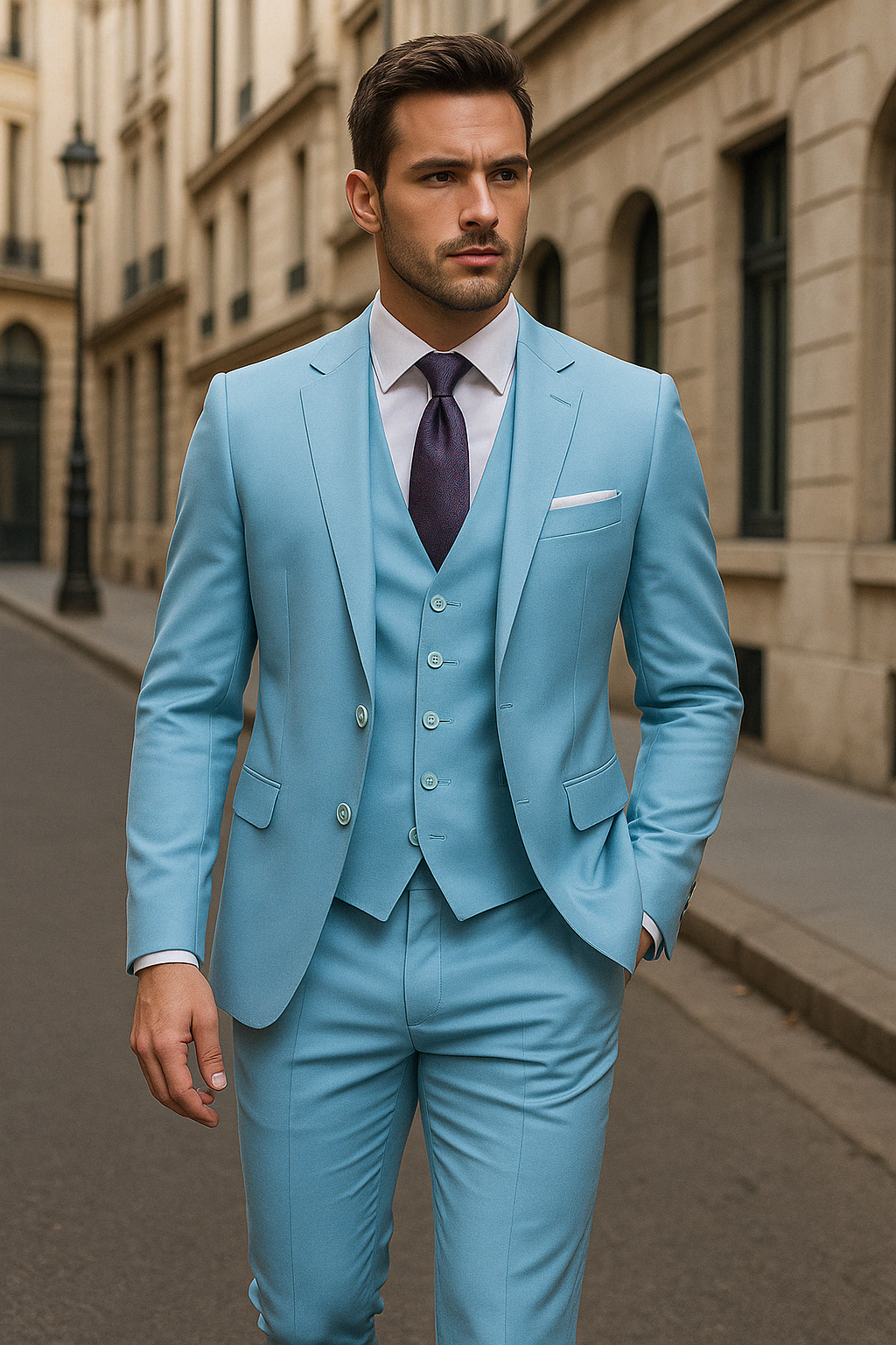 Neíl | Pánský oblek na míru třídílný – Elegantní styl