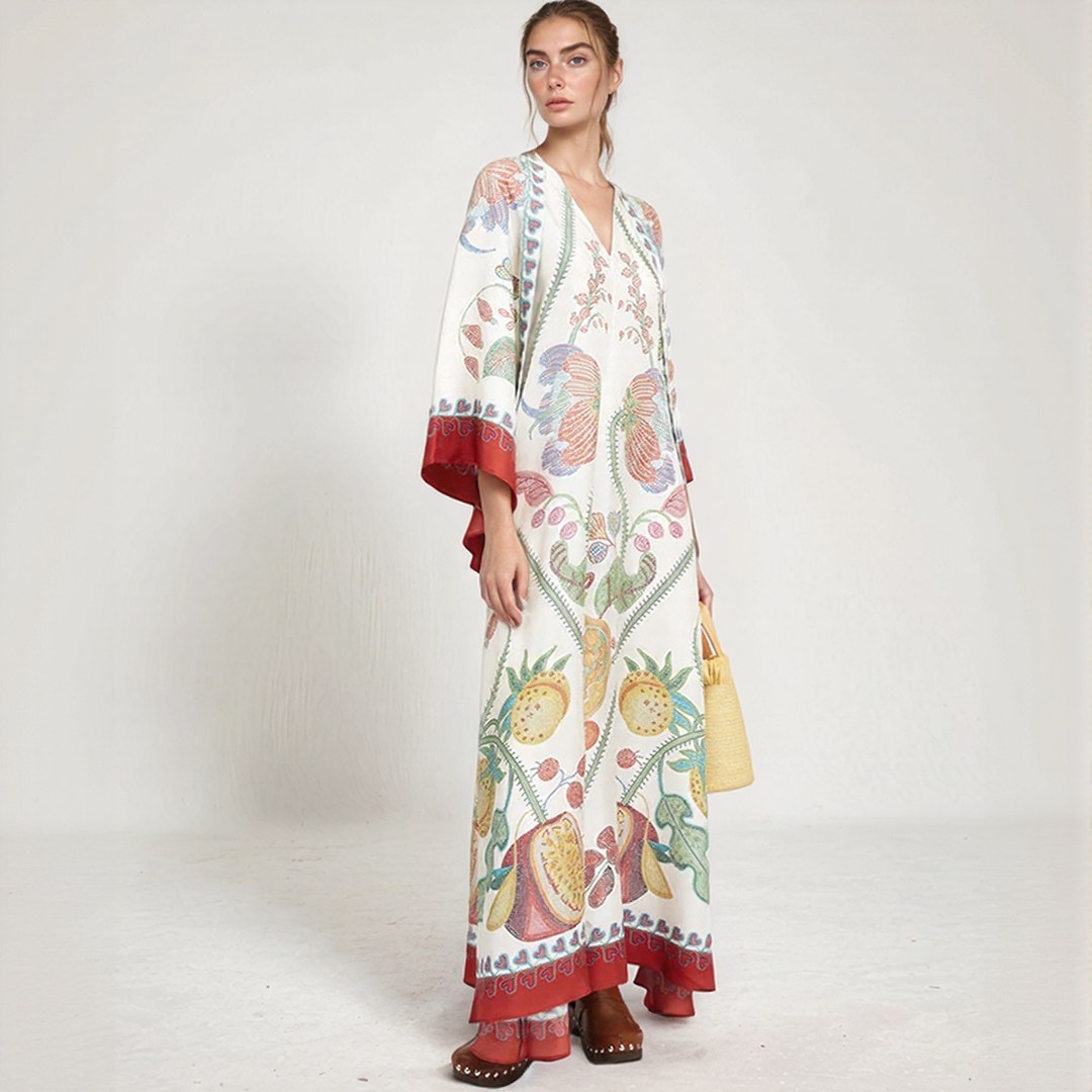 Djamila | Maxiklänning Kaftan Bohem – Avslappnad och Flödande Elegans