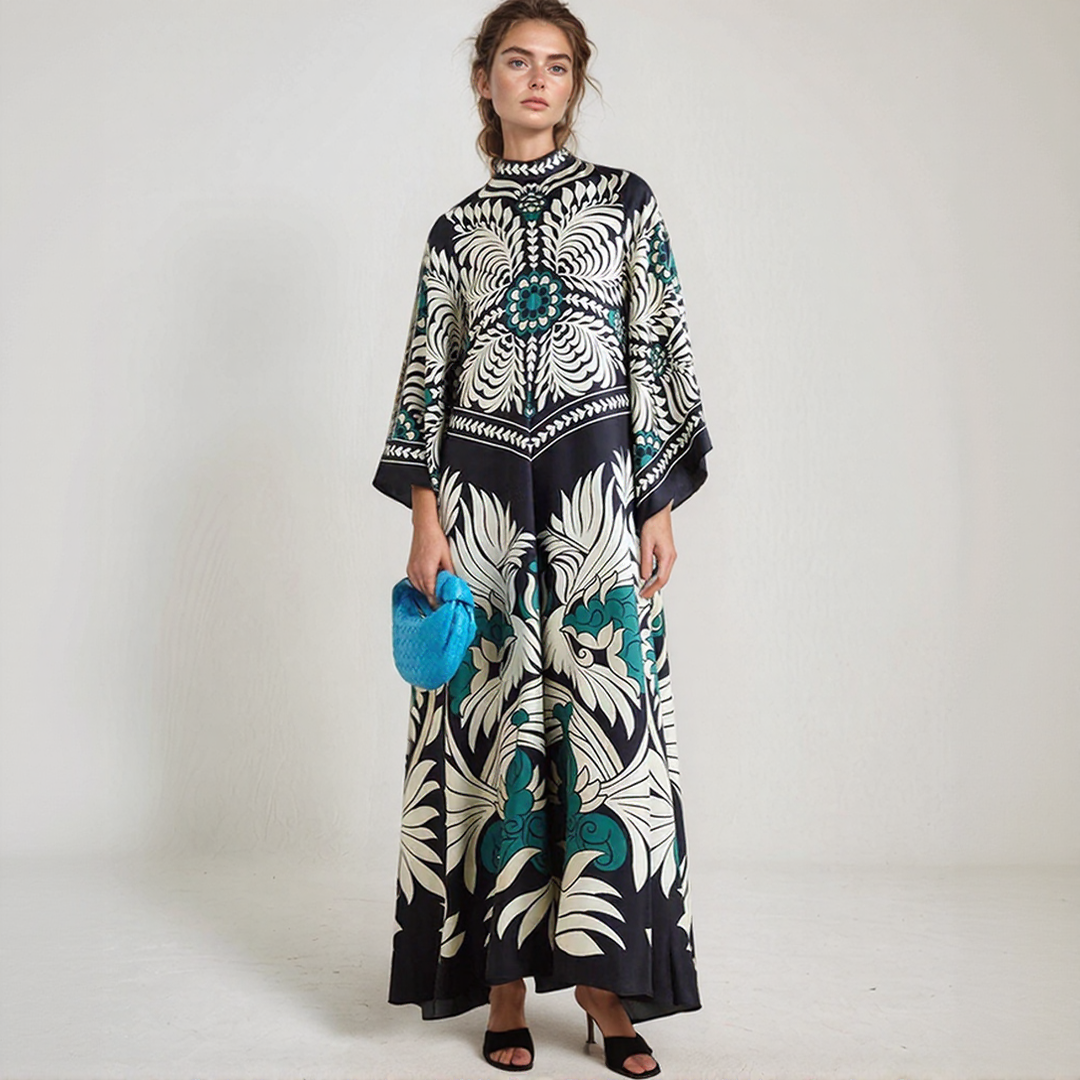Djamila | Maxiklänning Kaftan Bohem – Avslappnad och Flödande Elegans