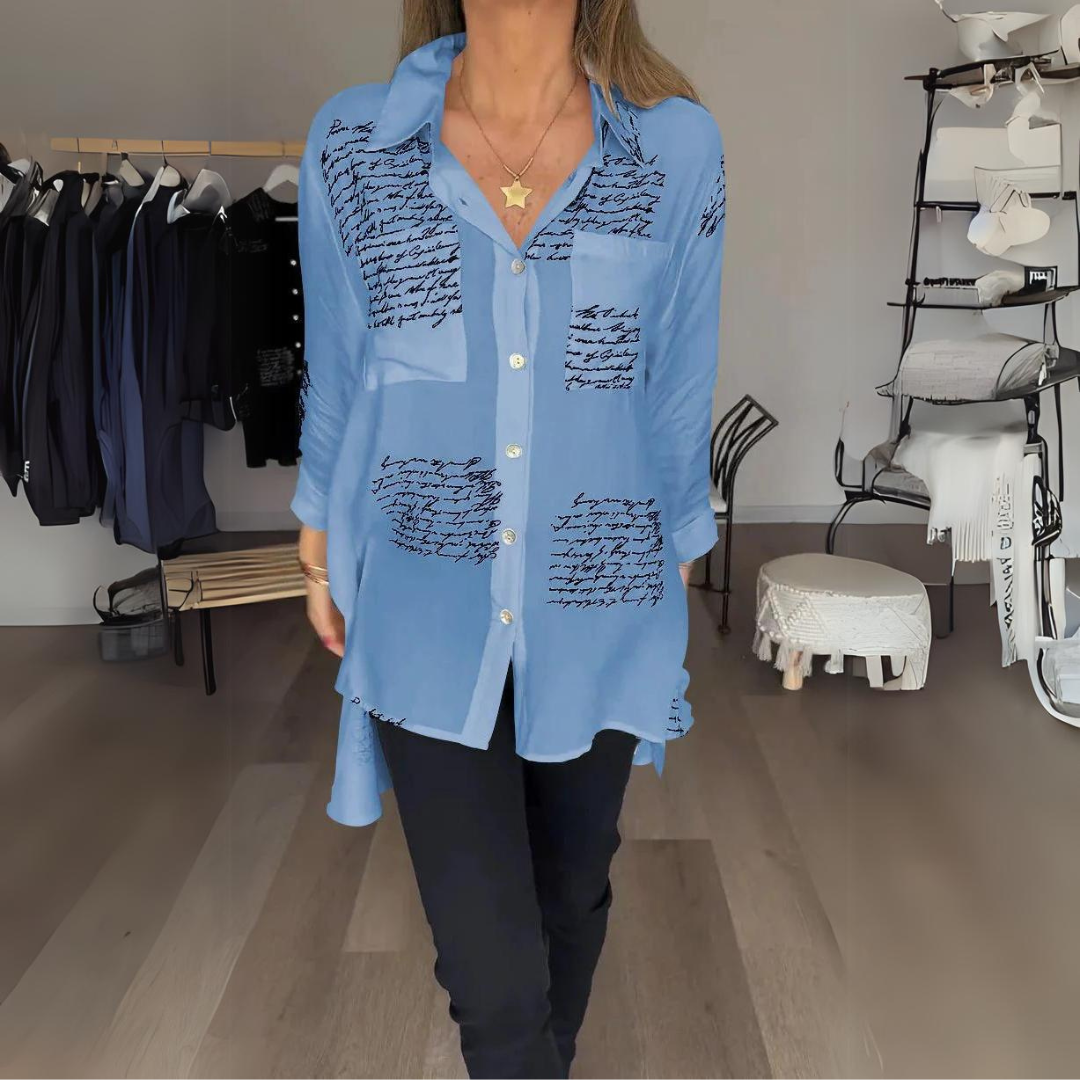 Sophie | Elegant Summer Shirt – Artistic and Modern Touches
