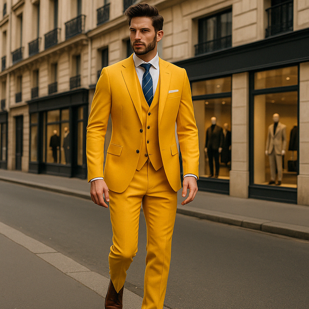 Neíl | Pánský oblek na míru třídílný – Elegantní styl