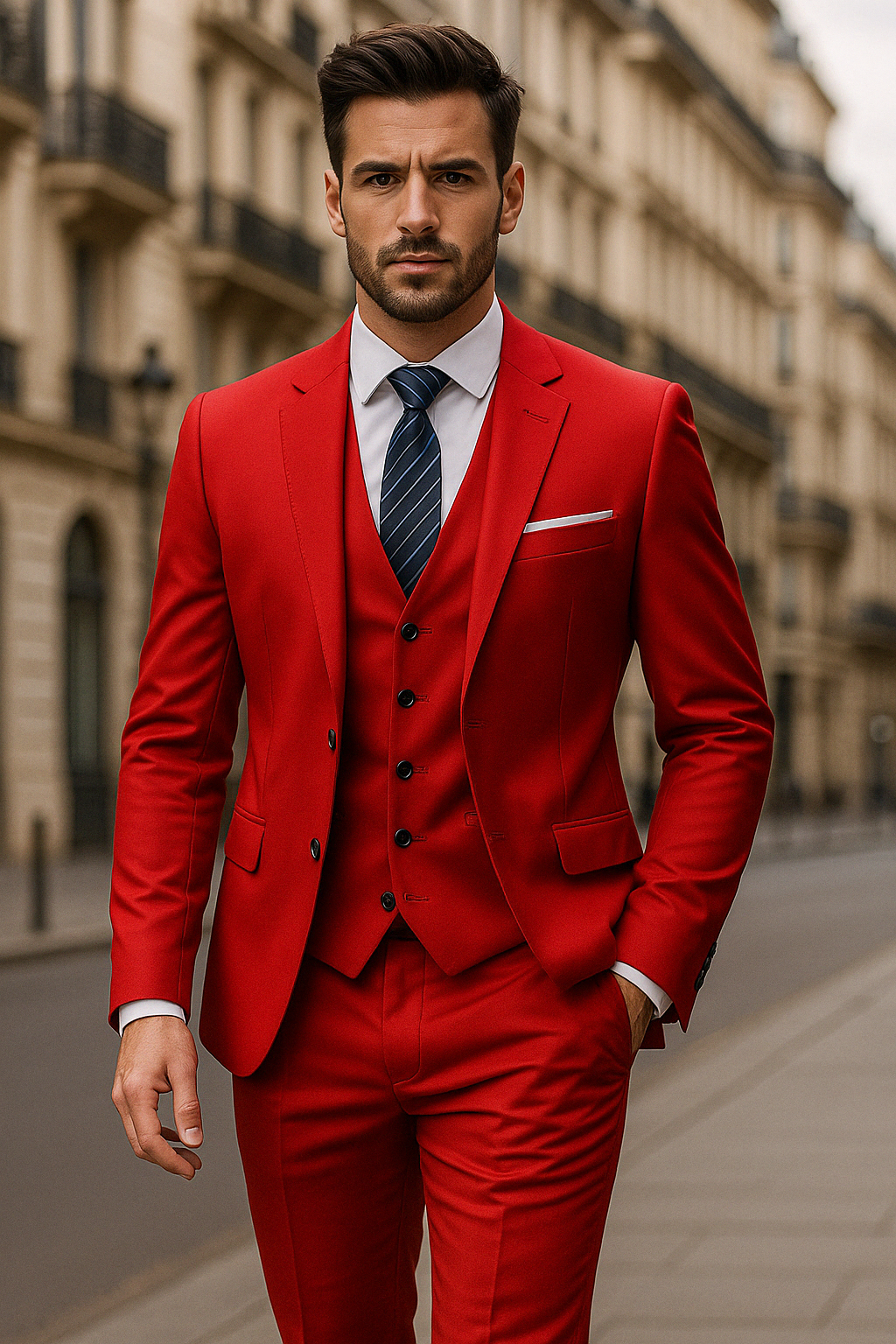 Neíl | Pánský oblek na míru třídílný – Elegantní styl