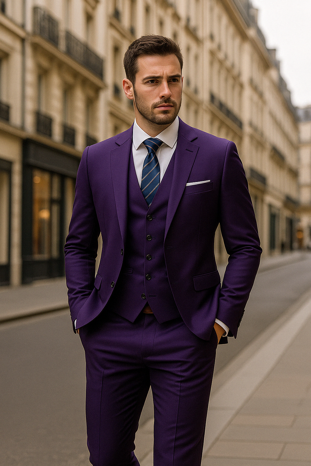 Neíl | Pánský oblek na míru třídílný – Elegantní styl