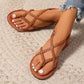 Ruth | Sandales Croisées Plates – Simplicité, Légèreté Et Style