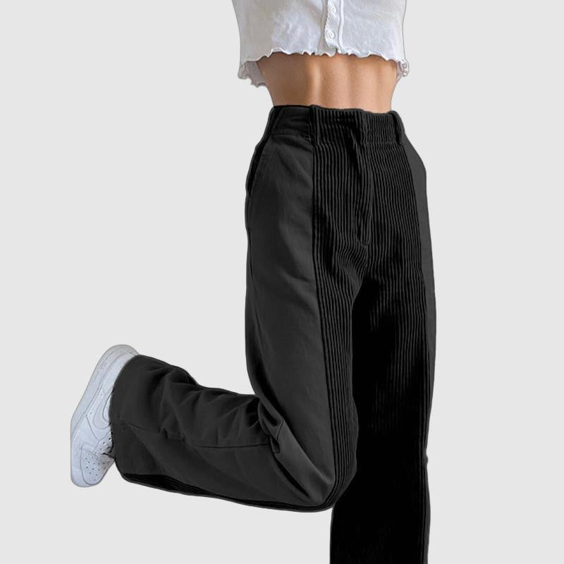 Serena | Pantalon Côtelé Élégant – Style Chic Et Intemporel
