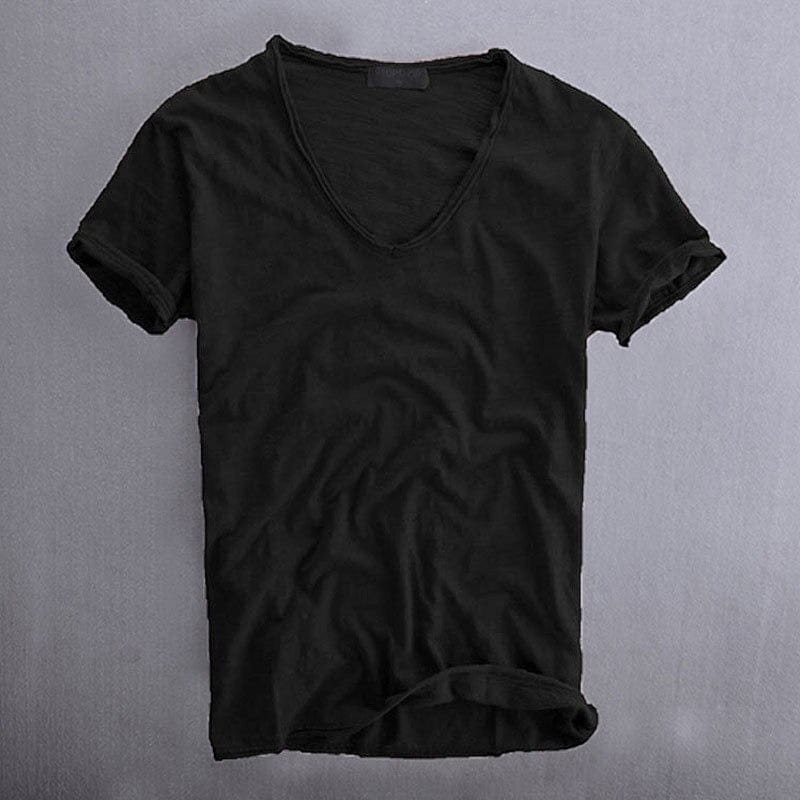 Viktor | T-shirt V-hals Korte Ærmer Løs Pasform 