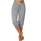 Delphine | Pantaloni a Capri con Cordon de Serrage e Vita Elastica 