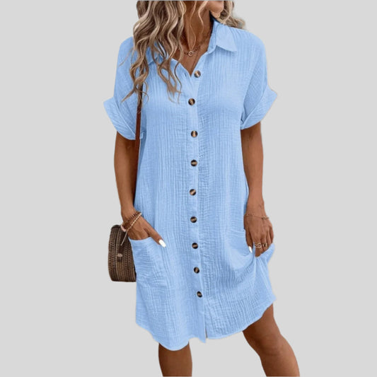 Mona | Elegante en Casual Overhemdjurk 