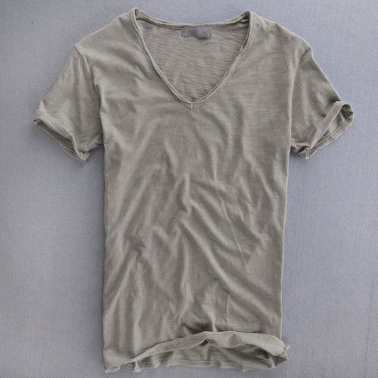 Viktor | V-Neck T-Shirt Short Sleeves Loose Fit 
