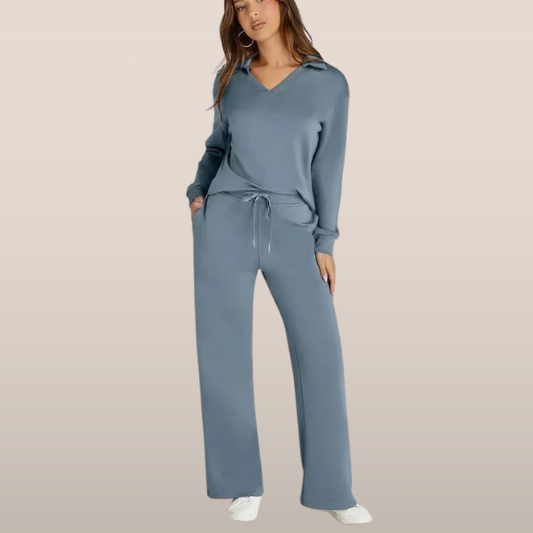 Marnie | Conjunto Cómodo de Dos Piezas para Mujer con Cuello 