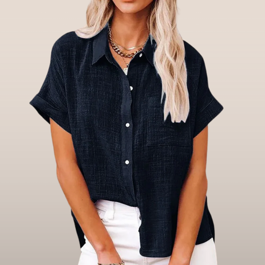 Nolwenn | Women's Short Sleeve Blouse 