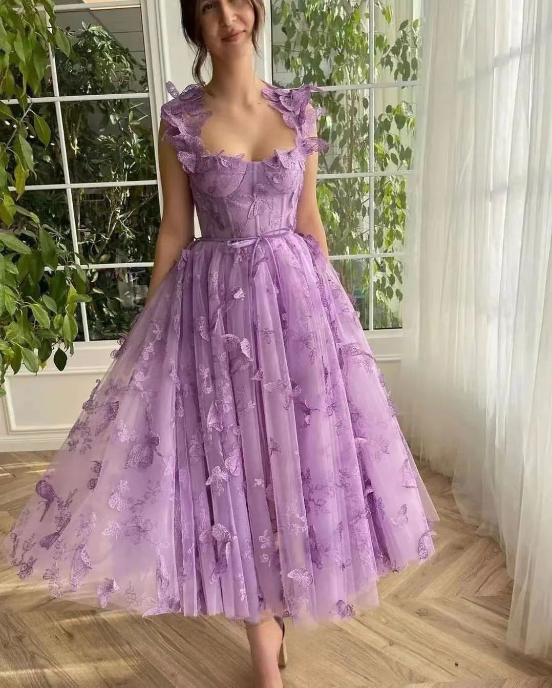 Henriette | Sukienka Ceremonialna Damska – Falbany i Elegancja 