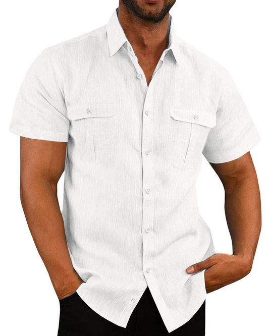 Jamel | Chemise Décontractée À Manches Courtes