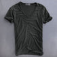 Viktor | T-shirt V-hals Korte Ærmer Løs Pasform 