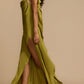 Josiane | Long Fluid Dress – Slit and Feminine Look 