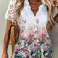 Bernice | Bluse mit Blumenmuster – V-Ausschnitt und romantischen Details 