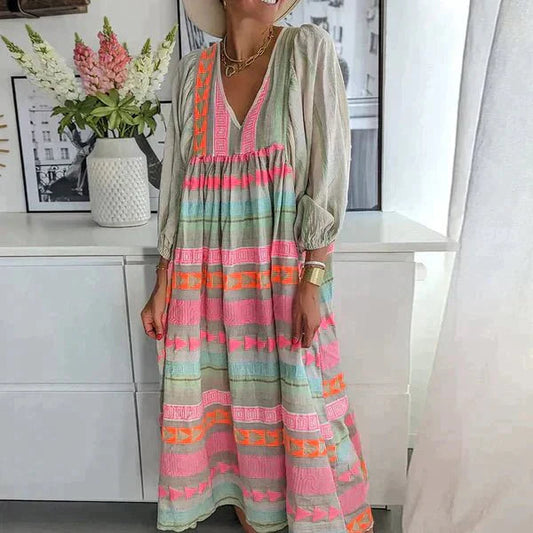Yamina | Avslappet Kjole Dame – Sommerskikk og Naturlig Eleganse 