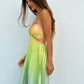 Ida | Vestido Largo Plisado – Escote Americano y Elegancia 