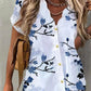 Bernice | Bluse mit Blumenmuster – V-Ausschnitt und romantischen Details 