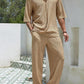 Bakary | Trendy Set Short Sleeve Shirt and Fluid Pants 