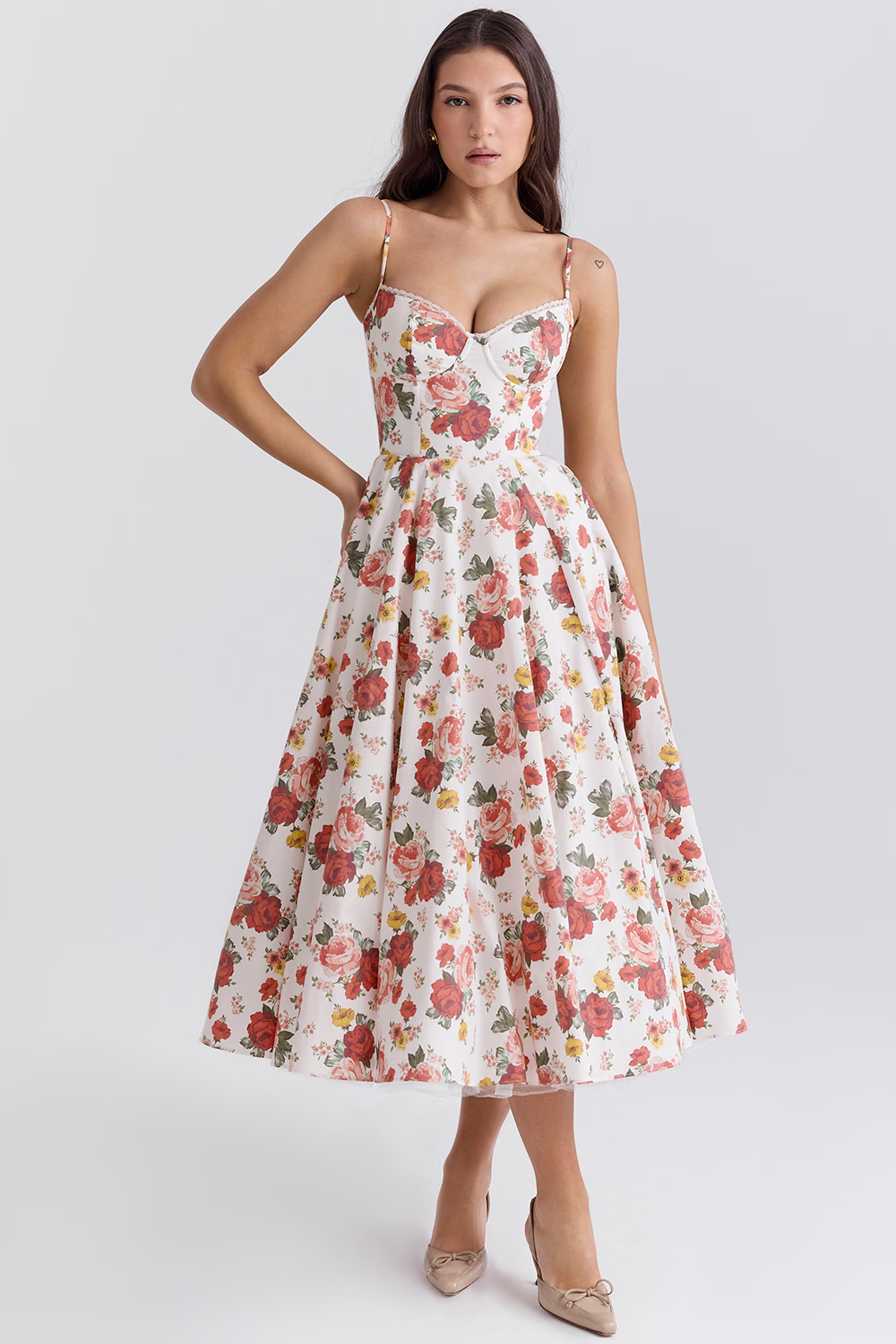 Gilda | Lange Ausgestellte Kleid – Zeitloser Charme und Weiblichkeit 