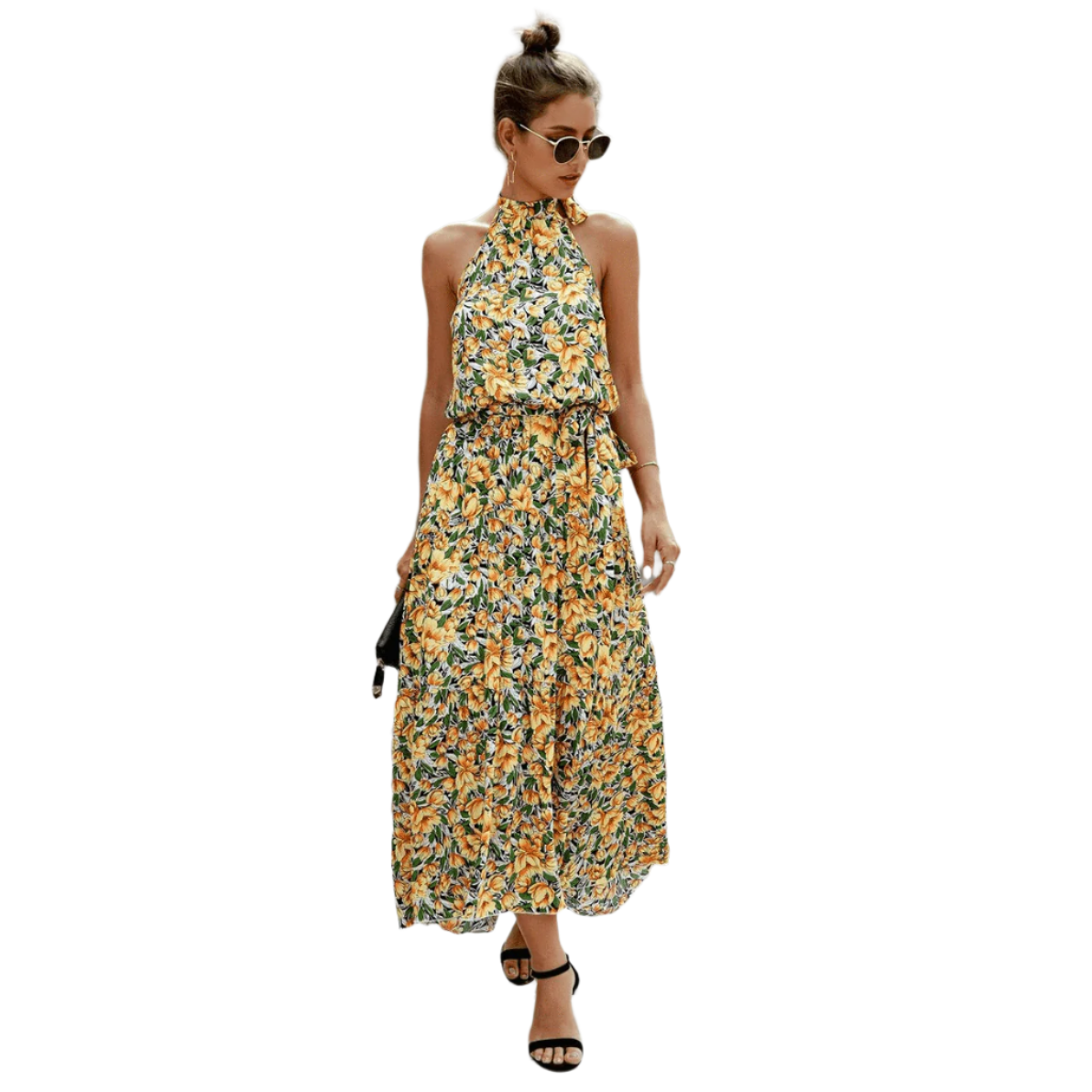 Judith | Rochie de vară boho cu imprimeu floral 
