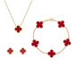 Mélissa | Set Bijuterii Trifoi – Eleganță și Noroc 