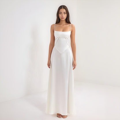Ibtissam | Lange Elegante Jurk – Korset Rug En Verfijnde Silhouet 