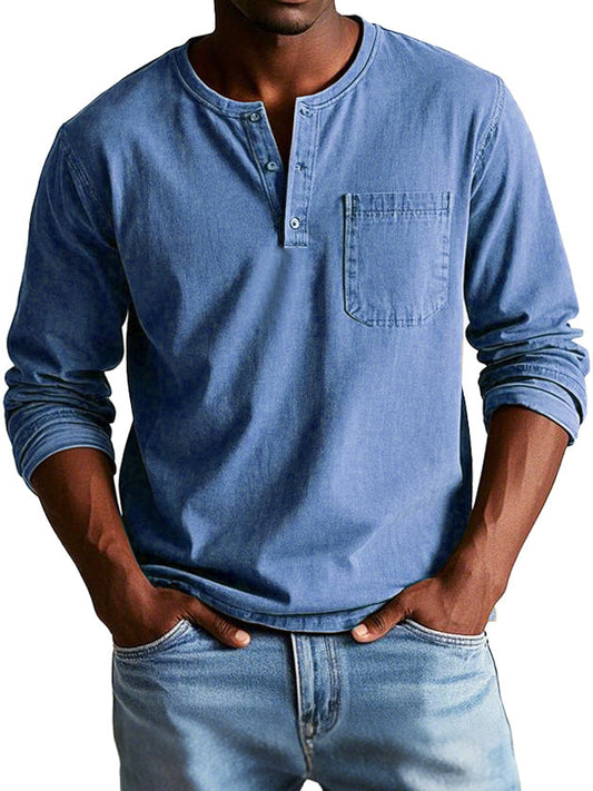 Sébastien | Vintage Shirt for Men Long Sleeves Classic Collar 