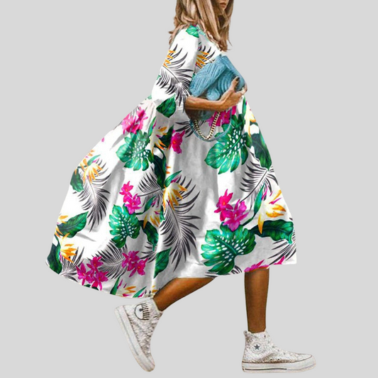 Magdalena | Boheemse Bloemenjurk Voor Vrouwen 