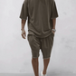 Adrien|Insieme T-Shirt Oversize e Pantaloni Corti per un Look Confortevole e Stile 
