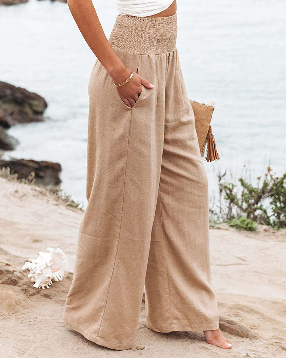 Sandra | Palazzo Pants – High Waist and Fluid Elegance 
