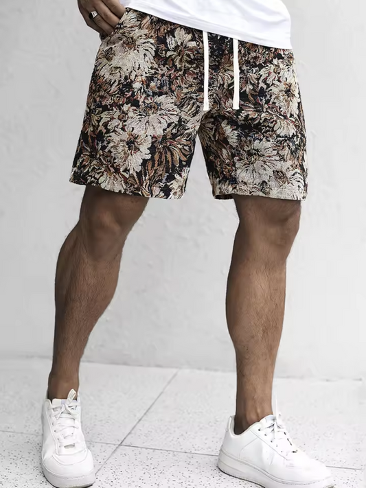 Thomas|Stile Estivo Uomo a Fiori Corto Confortevole 