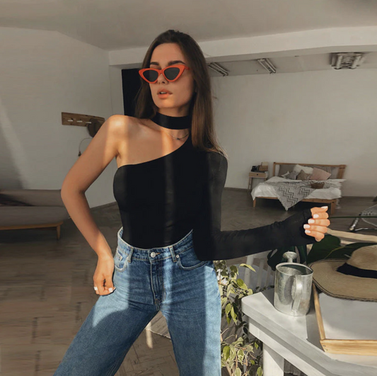 Léa\Top Asimmetrico Eleganza E Audacia 